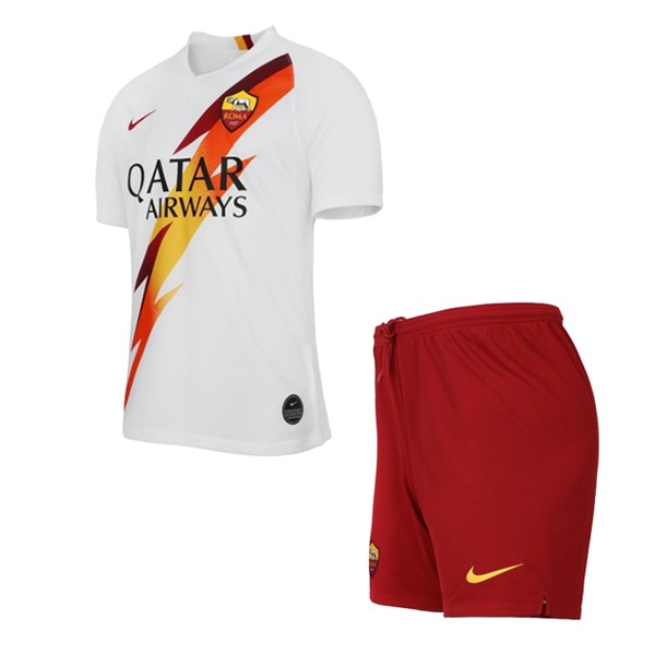 Camiseta AS Roma 2ª Niños 2019-2020 Blanco